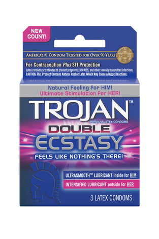 Trojan Double Ecstasy - 3 Pack TJ01961