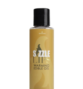 Sizzle Lips Warming Edible Gel - Hot Butter Rum - 4.2 Oz. SEN-VL492