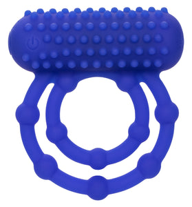 Silicone Rechargeable 10 Bead Maximus Ring - Blue SE1843303