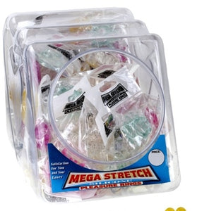 Mega Stretch Silicone Pleasure Rings - 72 Piece Fishbowl PD2219-99D