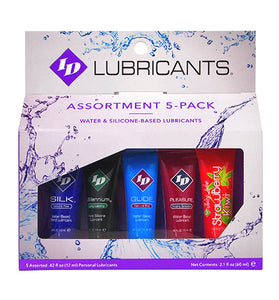ID Sensual Lubricants 5 Pack Assorted Sampler ID-SPL-02