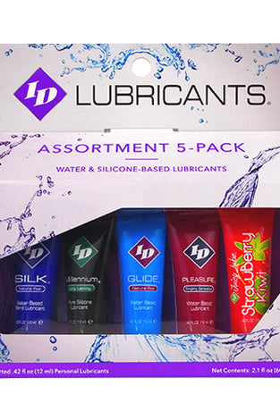 ID Sensual Lubricants 5 Pack Assorted Sampler ID-SPL-02