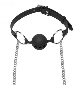 Hinder Silicone Breathable Ball Gag and  Nipple Clamps MS-AD699