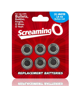 Replacement Batteries AG13 LR44 Button Cell 6 Count Each BAT6-110BE