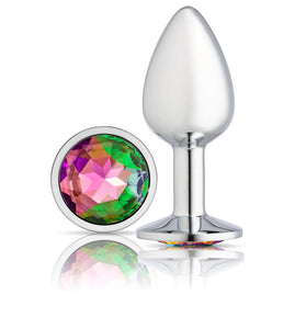 Cloud 9 Novelties Gems Silver Chromed Anal Plug - Medium WTC301