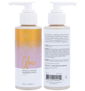 Glow Vanilla Cupcake Shimmer Lotion Gold 4 Oz CGC1301-04