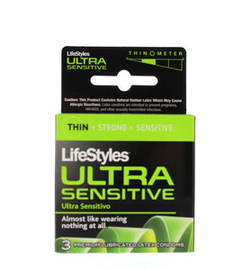 Lifestyles Ultra Sensitive - 3 Pack LS1703