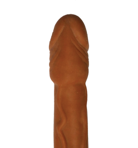 Skinsations Latin Lover Series Husky Lover 7 Inch Vibrating - Brown HTP3059