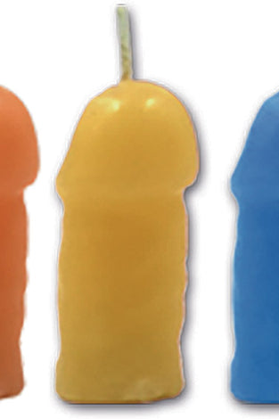 Rainbow Pecker Party Candles - 5 Pack HTP3142