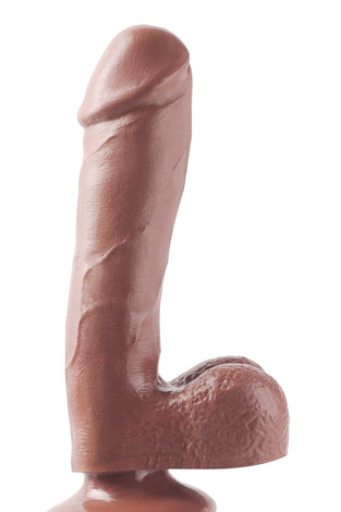 Basix Rubber Works - 7.5 Inch Dong With Suction  Cup - Brown PD4221-29