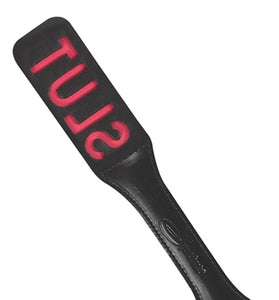 12 Inch Leather Impression Paddle - Slut SS913-01