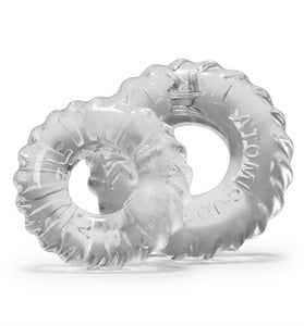 Truckt 2 Piece Cockring Set Atomic Jock - Clear OX-AJ1049-CLR