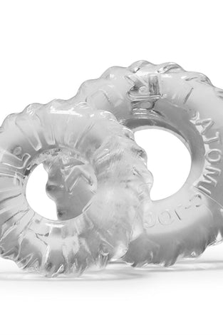 Truckt 2 Piece Cockring Set Atomic Jock - Clear OX-AJ1049-CLR