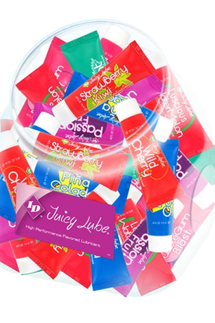ID Juicy Lube - 72 Piece Jar - 12ml Tubes - Assorted ID-JLT-J0D