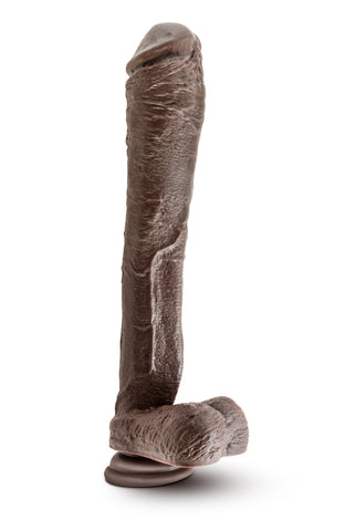 Dr. Skin Mr. Ed 13 Inch Dildo With Suction Cup - Chocolate BL-15436