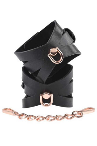 Brat Handcuffs - Black / Rose Gold SS09840