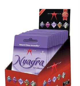 Nyagra Natural Climax Intense - 12 Piece Display - 2 Ct Blister Pack NYA02PD