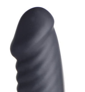 E-Stim and Vibrating Dildo With Remote - Black ZE-AG661