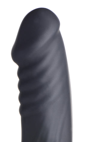 E-Stim and Vibrating Dildo With Remote - Black ZE-AG661