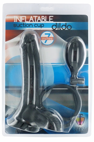 Inflatable Suction Cup Dong - Black TV-AB259BLK