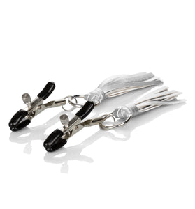Nipple Play Playful Tassels Nipple Clamps -  Silver SE2614102