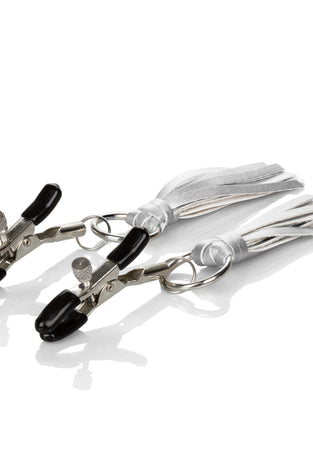 Nipple Play Playful Tassels Nipple Clamps -  Silver SE2614102
