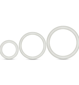 Performance - Vs4 Pure Premium Silicone Cockring Set - White BL-370819