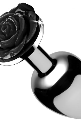 Black Rose Anal Plug - Large BTYS-AF635-LARGE