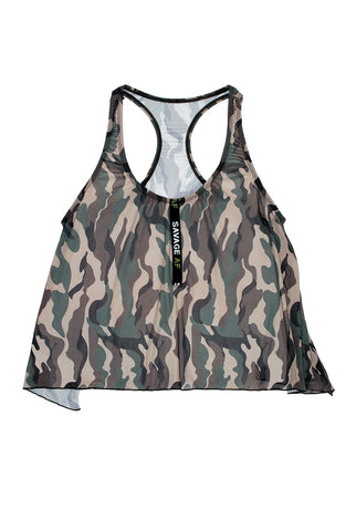 Savage Af Swing Top - Forest Camo - S/m FL-B-AF811SM