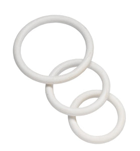 Nitrile Cock Ring Set - White BSPR-74