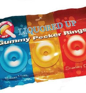 Liquored Up Gummy Pecker Rings HTP2866