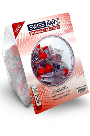 Swiss Navy Silicone 10ml 100ct Fishbowl MD-SNSL10ML100