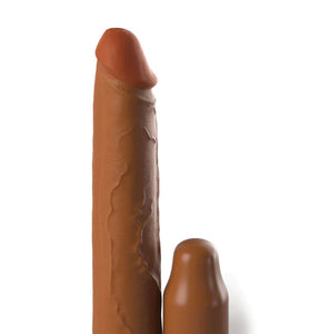 Fantasy X-Tensions Elite 8 Inch Sleeve With 2 Inch Plug - Tan PD4152-22