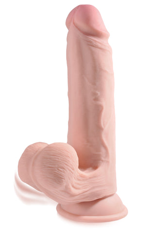 9 Inch Triple Density Cock With Swinging Balls - Light PD5732-21