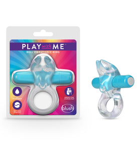 Play With Me  Bull Vibrating C-Ring - Blue BL-74202