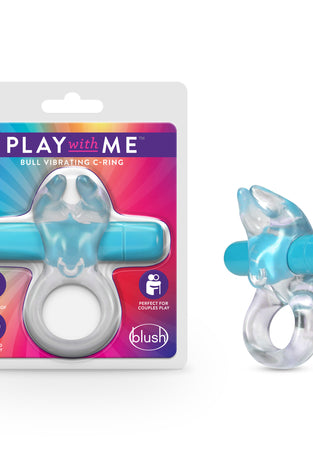 Play With Me  Bull Vibrating C-Ring - Blue BL-74202