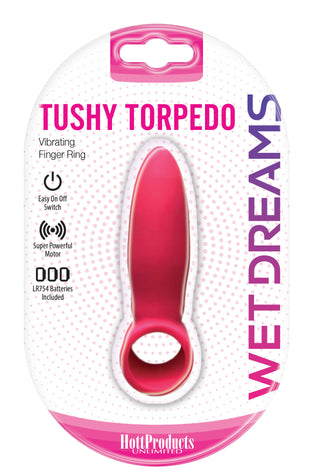 Wet Dreams Tushy Torpedo Finger Ring With Turbo Motor - Pink HTP3269