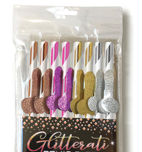 Glitterati Penis Party Celebration Straws - 8  Count CP-1031