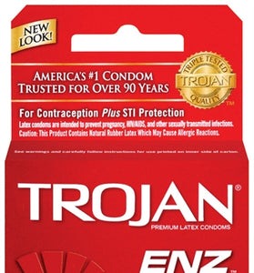 Trojan Enz Non-Lubricated Condoms - 3 Pack TJ92050