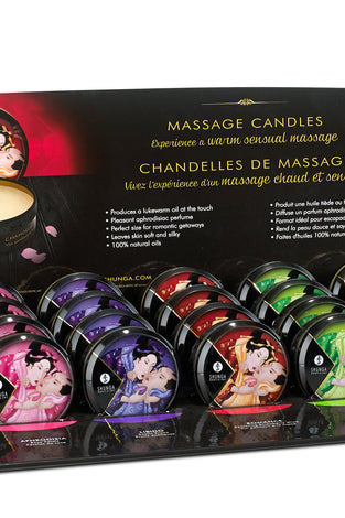 Mini Massage Candle Display - 24 Count SHU4699