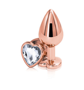 Rear Assets - Rose Gold Heart - Medium - Clear NSN0963-21