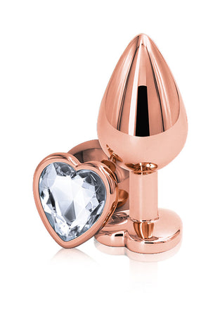Rear Assets - Rose Gold Heart - Medium - Clear NSN0963-21