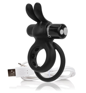 Charged Ohare Rechargeable Rabbit Vibe - Black AHAR-BL-101E