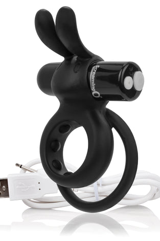 Charged Ohare Rechargeable Rabbit Vibe - Black AHAR-BL-101E