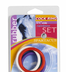 Rubber C-Ring Set - 1.5 Inches - Rainbow BSPR-47