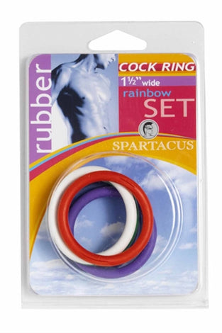 Rubber C-Ring Set - 1.5 Inches - Rainbow BSPR-47