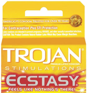 Trojan Ultra Ribbed Ecstasy - 3 Pack TJ94721