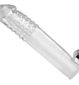 Clear Sensations Penis Extender Vibro Sleeve With  Bullet SM-AD571