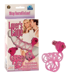 Lovers Cage Stretchy Cock Cage Comfortable Scrotum Cage - Pink SE1628043