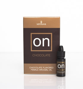 On Chocolate Flavored Female Arousal Oil - .17 Oz. - Large Box SEN-VL174L